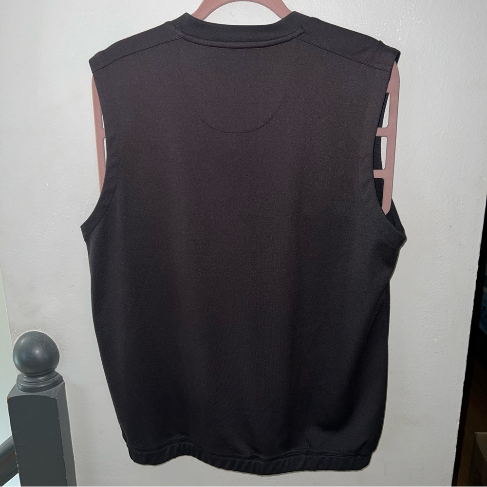 PGA Tour Originals Black Sleeveless V-Neck Golf Vest - Size Medium - Picture 2 of 7